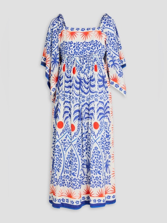 FARM Rio Dresses & Skirts - Farm Rio Afternoon Breeze Kaftan Midi Dress size medium RARE Retails $280